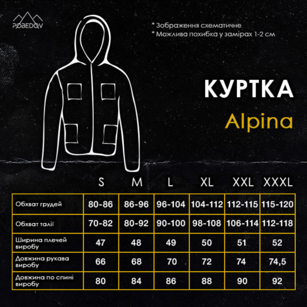 Парка Pobedov Alpina Черно-серый - 7