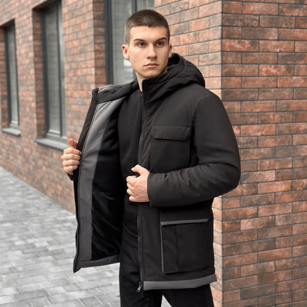 Парка Pobedov Alpina Черно-серый - 2