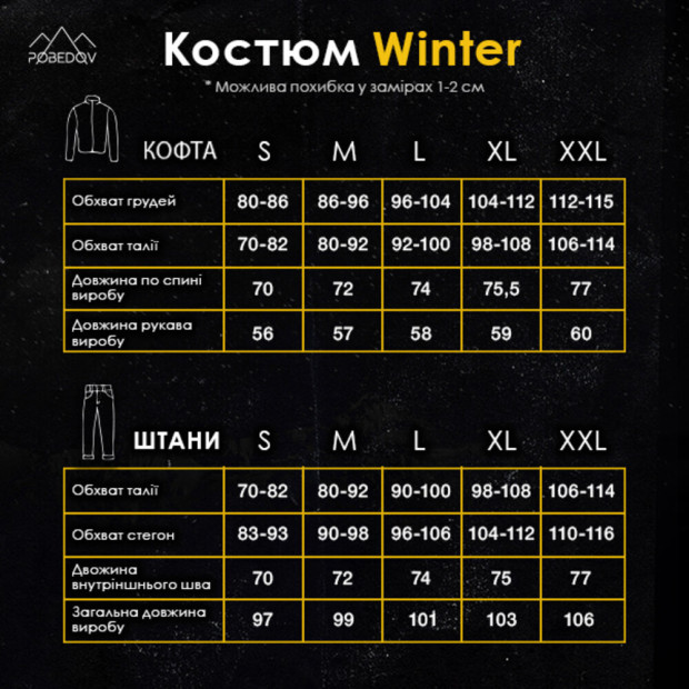 Костюм Pobedov Winter Темно-сірий - 9