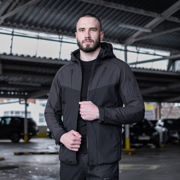 Куртка Pobedov Jacket Argument Антрацит-чорний - 4