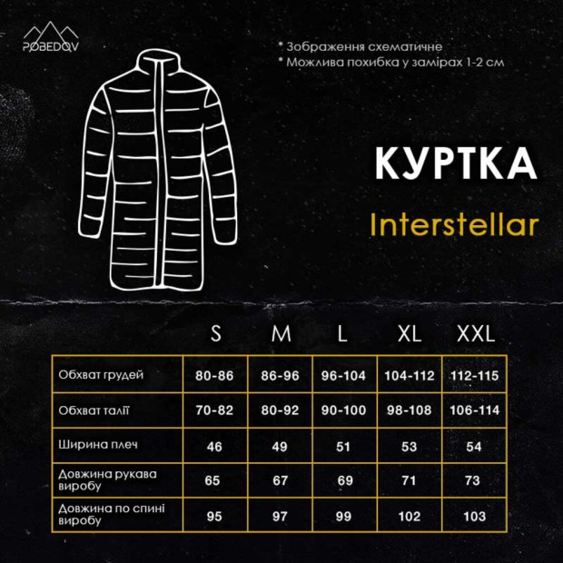 Куртка Pobedov Interstellar new Чорний - 6
