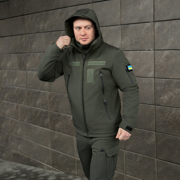 Куртка Pobedov Motive с липучками Хаки - 4
