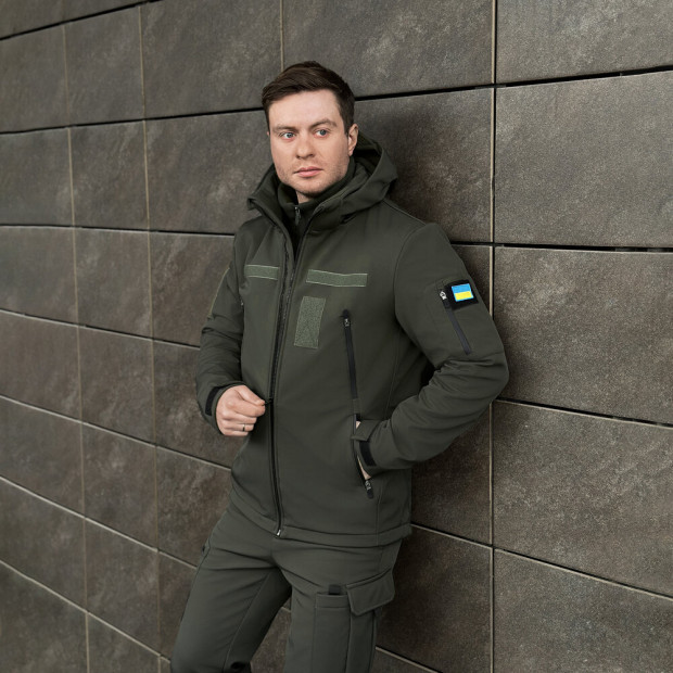 Куртка Pobedov Motive с липучками Хаки - 3