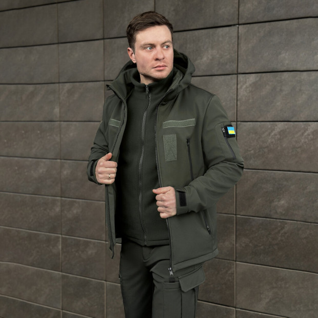 Куртка Pobedov Motive с липучками Хаки - 5