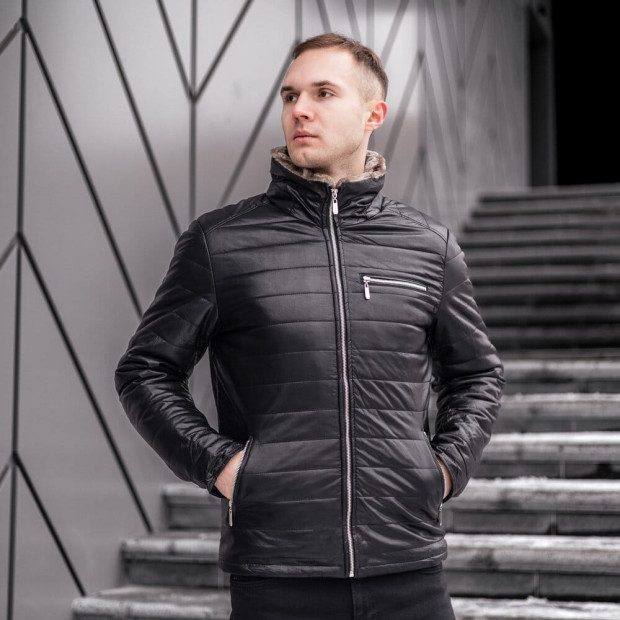 Куртка Winter Jacket Capital Чорно-коричневий - 