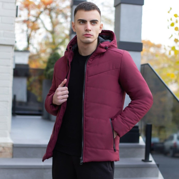 Куртка Pobedov Winter Jacket Dzen Бордовий - 4