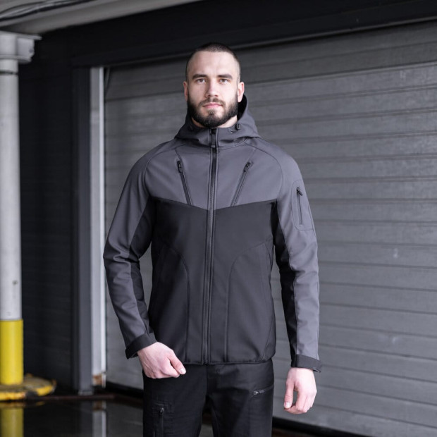 Куртка Pobedov Jacket Argument Серо-черный - 