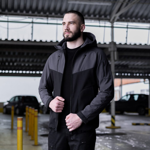 Куртка Pobedov Jacket Argument Серо-черный - 3