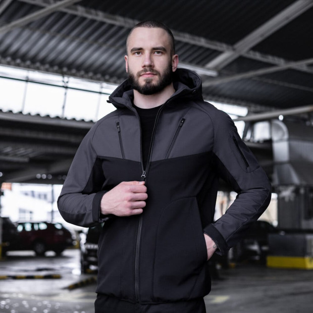 Куртка Pobedov Jacket Argument Серо-черный - 2