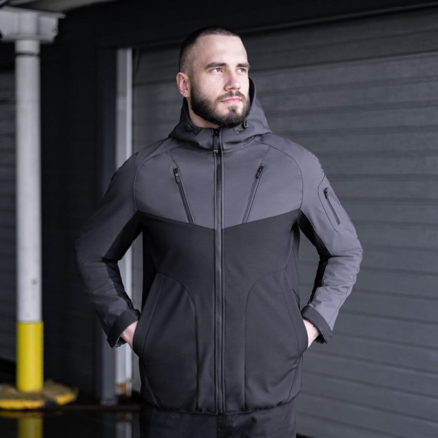Куртка Pobedov Jacket Argument Серо-черный - 1