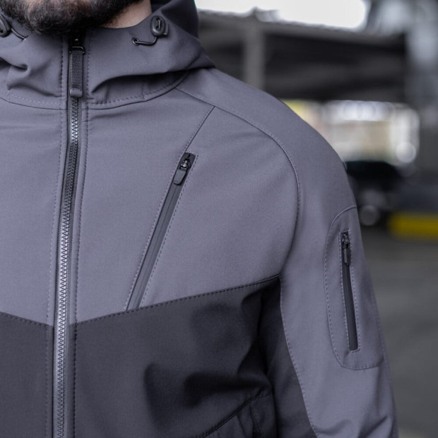 Куртка Pobedov Jacket Argument Серо-черный - 6