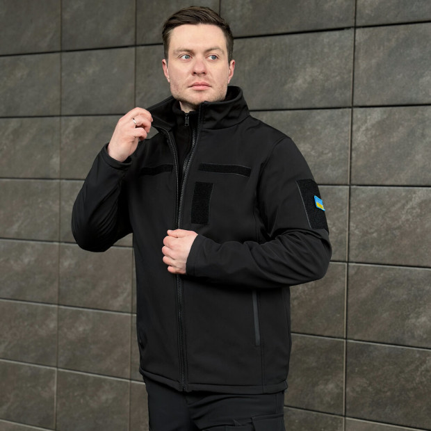 Куртка Pobedov Shadow з липучками Чорний - 4