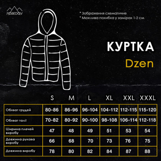 Куртка Pobedov Winter Jacket Dzen Хакі - 7