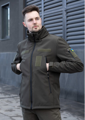 Куртка Pobedov Motive з липучками Хакі 2