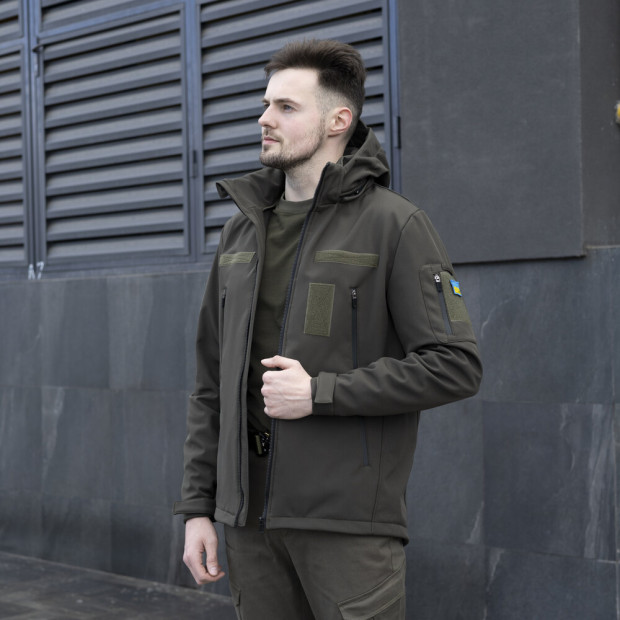 Куртка Pobedov Motive c липучками Хаки - 3
