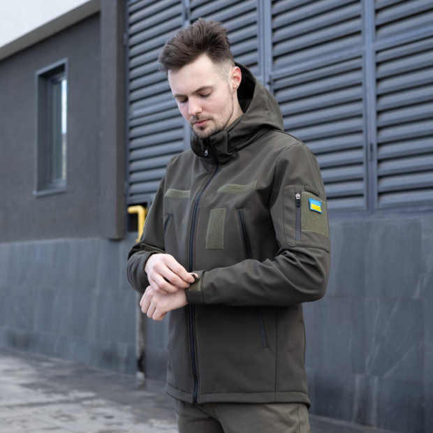 Куртка Pobedov Motive c липучками Хаки - 7