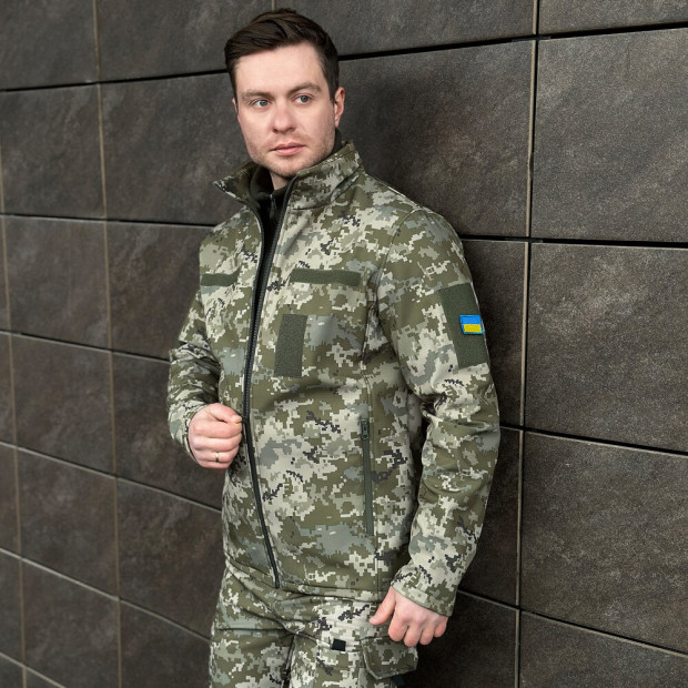 Куртка Pobedov Shadow Военная с липучками Пиксель - 3