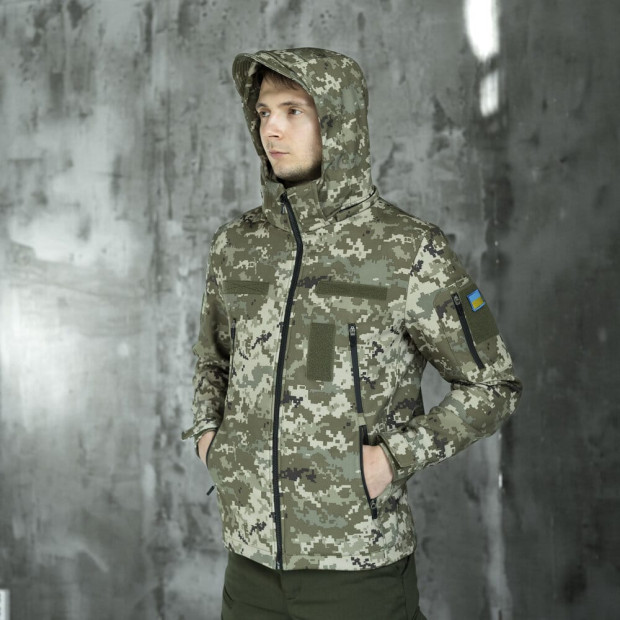 Куртка Pobedov Motive c липучками Пиксель - 3