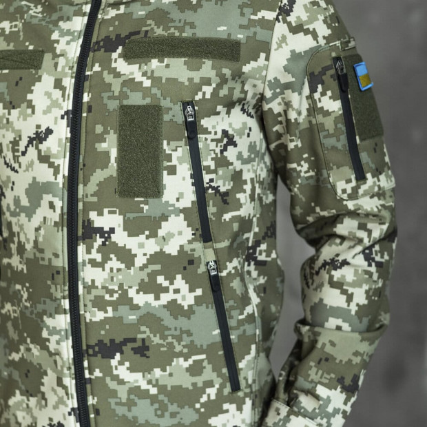Куртка Pobedov Motive c липучками Пиксель - 6