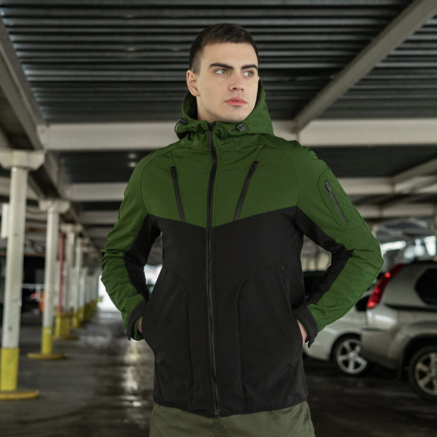 Куртка Pobedov Jacket Argument Зелено-черный - 1