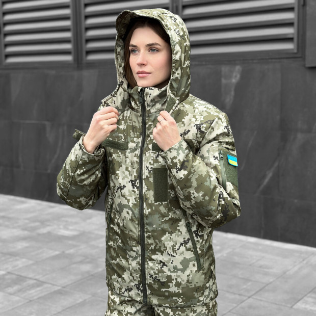 Куртка Pobedov Motive ЗИМА Жіноча Піксель - 3