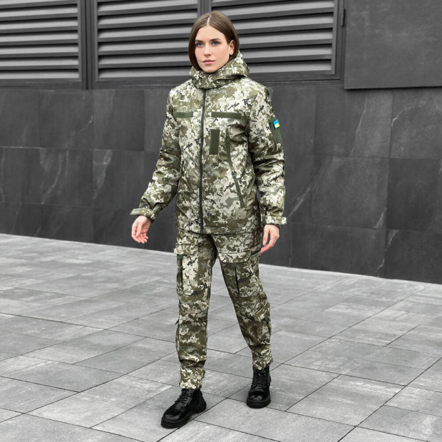 Куртка Pobedov Motive ЗИМА Жіноча Піксель - 4