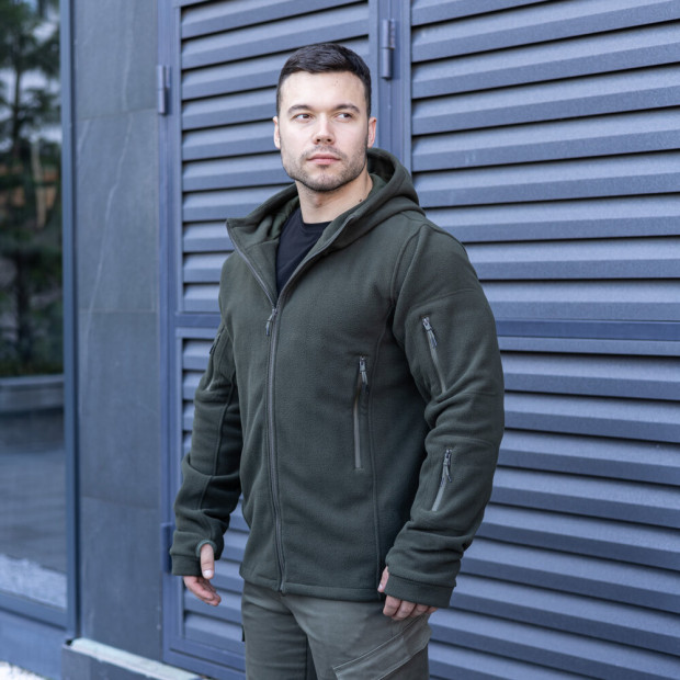Толстовка флисовая Pobedov Explorer Хаки - 1