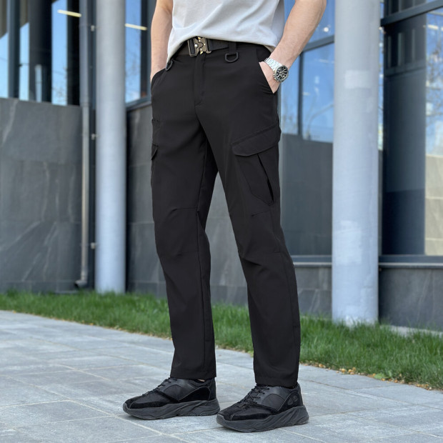 Штани-карго Pobedov Tactical Soft Чорний - 