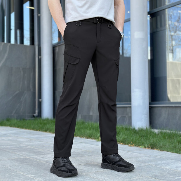 Штани-карго Pobedov Tactical Soft Чорний - 1