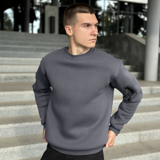 Світшот Pobedov Apex Темно-сірий - 