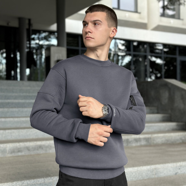 Світшот Pobedov Apex Темно-сірий - 2