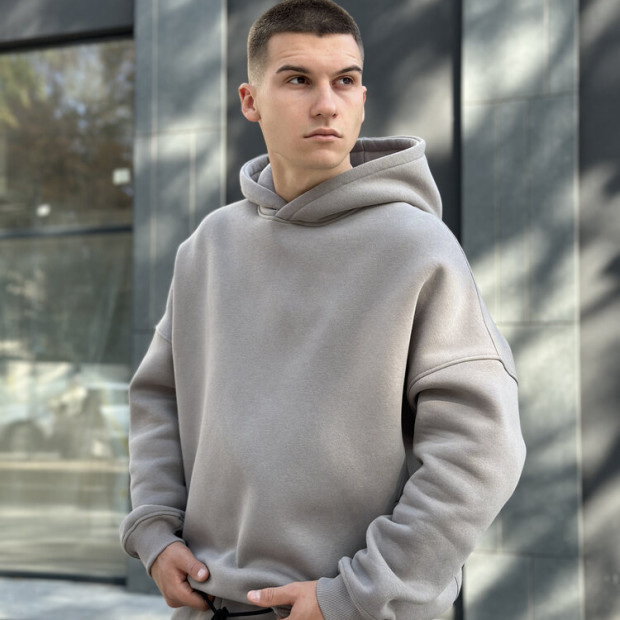 Худи oversize Pobedov Urbanist Стальной - 