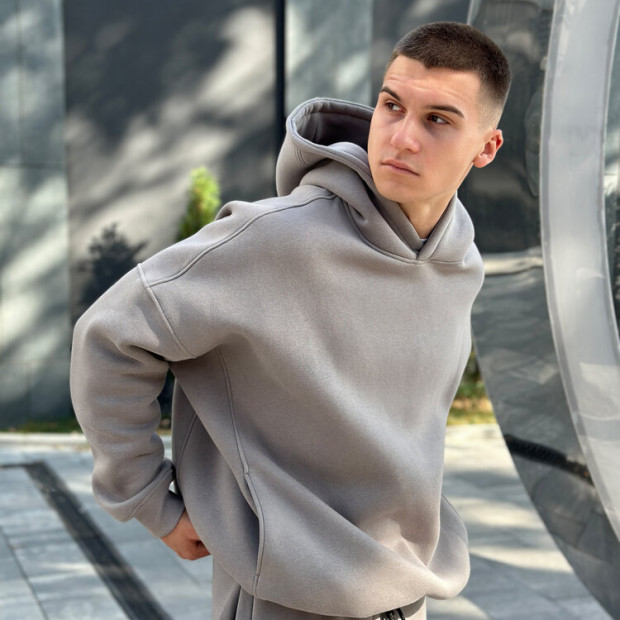 Худи oversize Pobedov Urbanist Стальной - 2