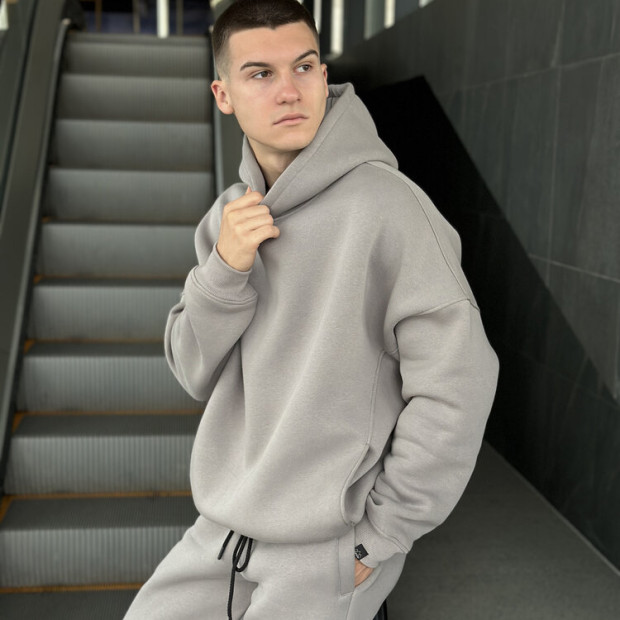 Худи oversize Pobedov Urbanist Стальной - 4