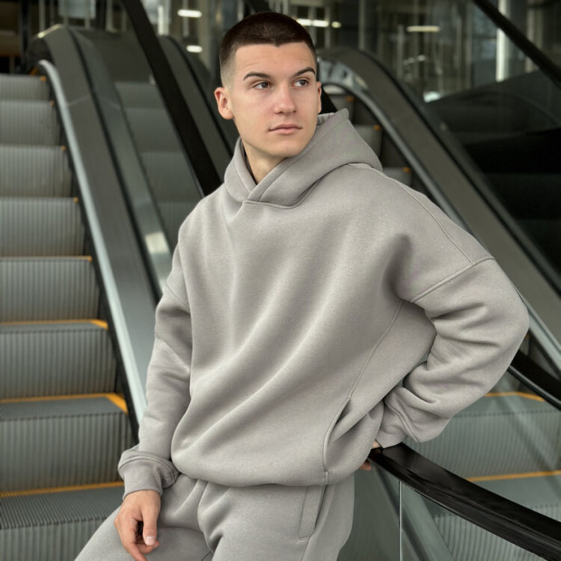 Худи oversize Pobedov Urbanist Стальной - 5