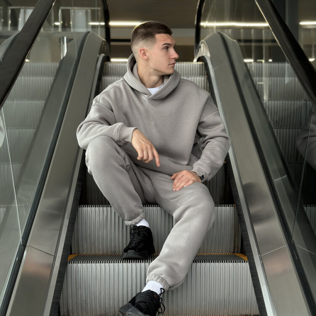 Худи oversize Pobedov Urbanist Стальной - 6