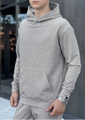 Худі Pobedov 001 Сірий 2