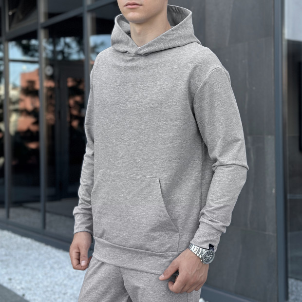 Худі Pobedov 001 Сірий - 1