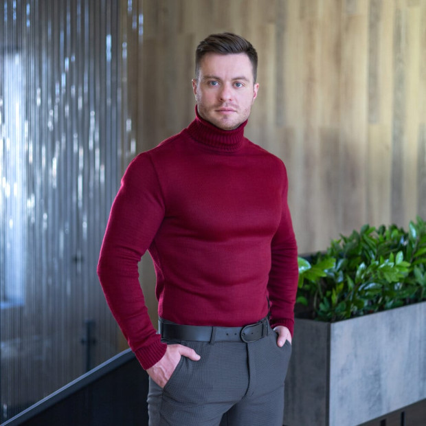 Светр Pobedov Axelrod Темно-червоний - 