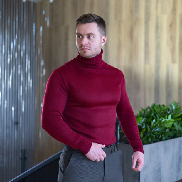 Светр Pobedov Axelrod Темно-червоний - 4