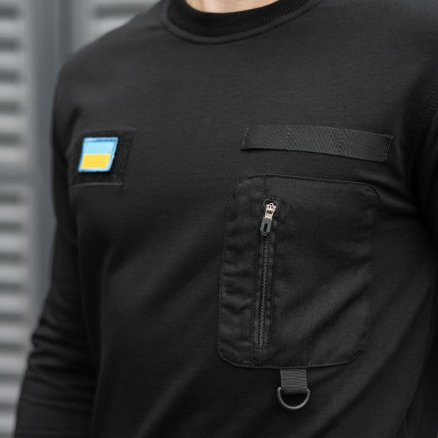 Світшот Pobedov Tactical Чорний - 5
