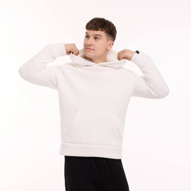 Худі Pobedov 008 ЗИМА Молочний - 2