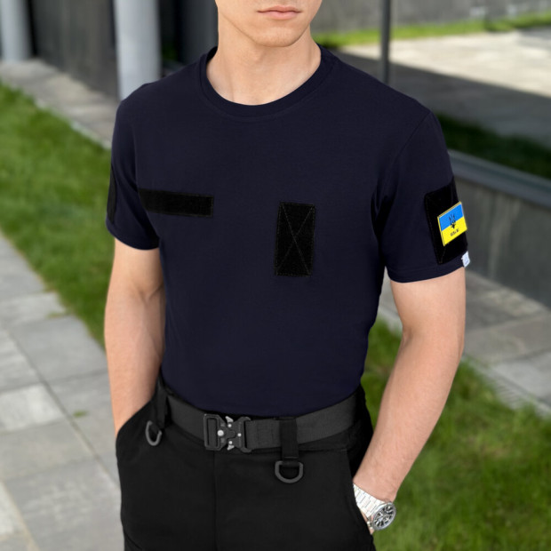 Футболка Pobedov Peremoga Военная Темно-синий - 