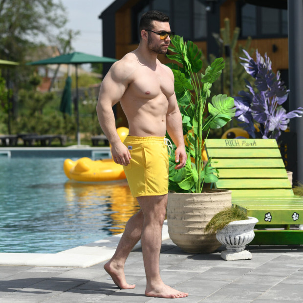 Шорти для плавання Pobedov Pool day Жовтий - 5