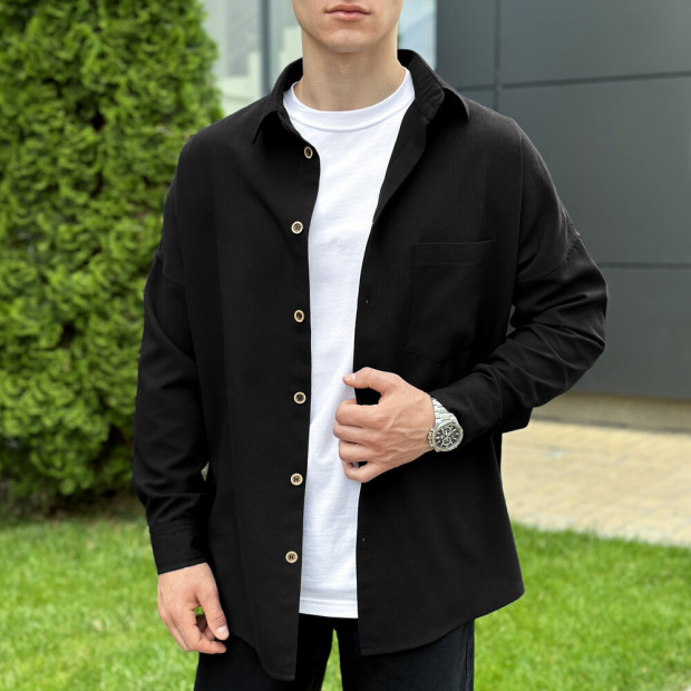 Сорочка Pobedov Founder Чорний - 