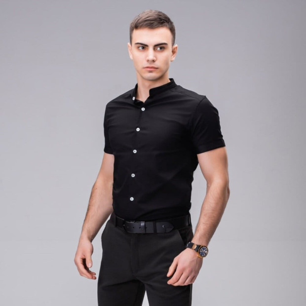Рубашка Pobedov Solid Черный - 5