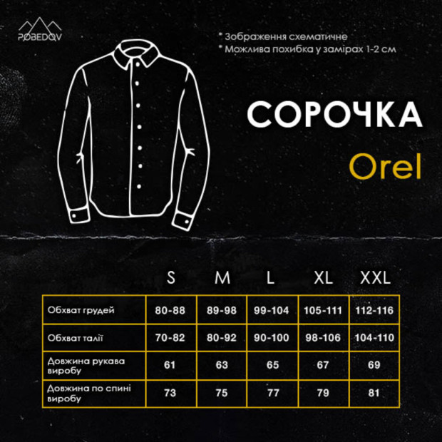 Сорочка Pobedov Orel в дизайн Блакитний - 8