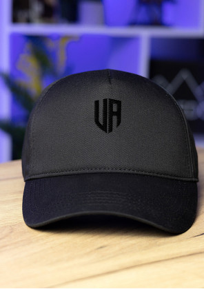 Кепка Pobedov Trucker Cotton - UA чорна вишивка Чорний