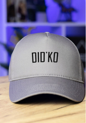 Кепка Pobedov Trucker Cotton - Did'ko чорна вишивка Сірий