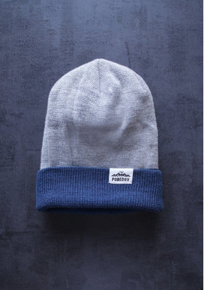 Шапка Pobedov Double Colour Hat Сіро-блакитний